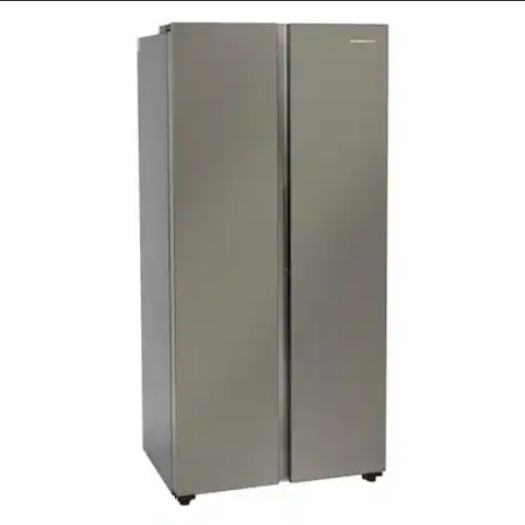Kelvinator 500L Frost Free Side by Side Refrigerator ( Shiny Silver,Stablizer Free)