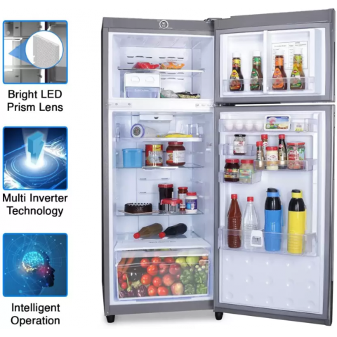 Godrej 260 L Frost Free Double Door 3 Star Convertible Refrigerator  (SILVER, RF EON 260C 35 RCIF )