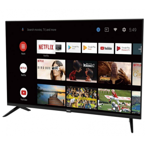 Haier 109 cm (43 Inch) HD LED Smart Android TV Black (43EGA1)