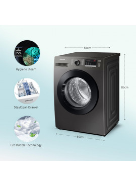 Samsung 8 kg, 5 Star, Digital Inverter Motor, Fully-Automatic Front Load Washing Machine Appliance