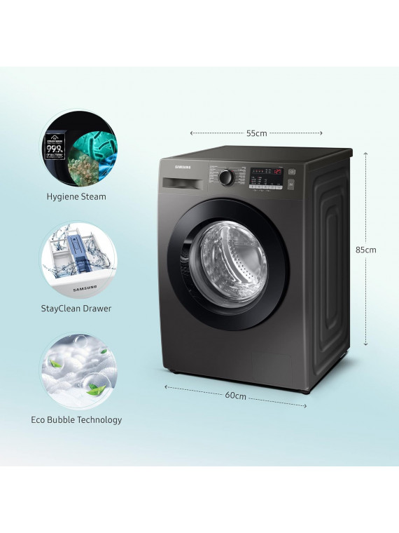 Samsung 8 kg, 5 Star, Digital Inverter Motor, Fully-Automatic Front Load Washing Machine Appliance