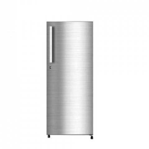 Haier 195 L Direct Cool Single Door Shiny Steel  4 Star Refrigerator HRD1954CSSE